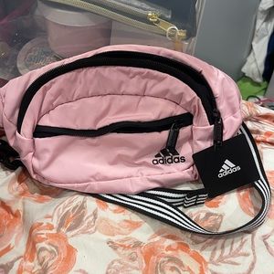 Pink adidas fanny pack